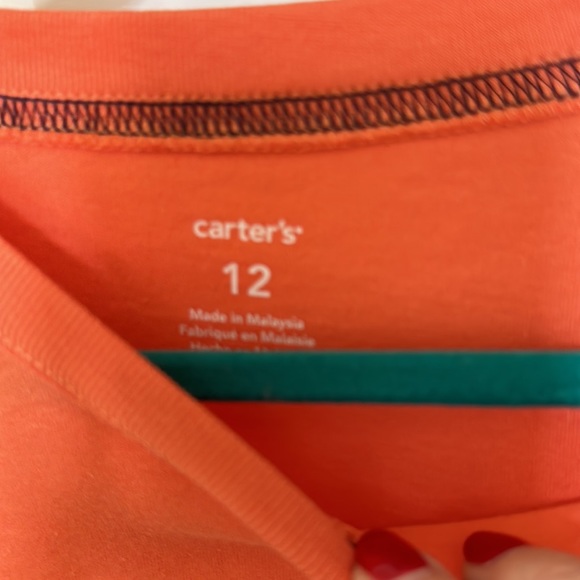 Carter’s NWT size 12 shirt basketball 🏀 theme in orange and blue 🧡💙🧡 - Picture 4 of 6